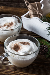 Homemade eggnog, Christmas holiday treat