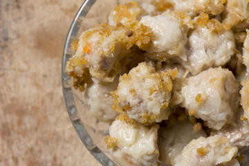 Shumai dumplings,Dim sum.