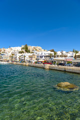 Naklejka premium Naxos port. Panoramic view of one of the most beautiful islands