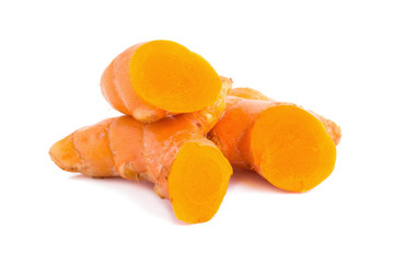 turmeric isolated on white background