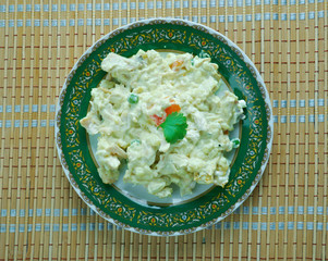 Georgian salad of chicken