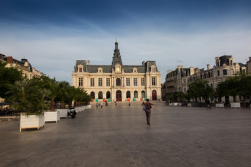 Fototapeta premium Town Hall, Hotel de Ville in Poitiers