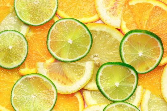 Citrus mix background