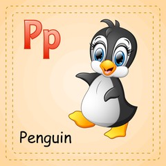 Animals alphabet: P is for Penguin