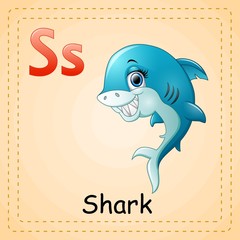 Animals alphabet: S is for Shark