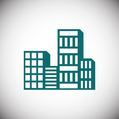 Obraz premium city icon stock vector illustration flat design