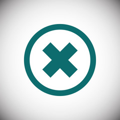 delete icon stock vector illustration flat design