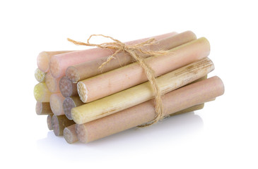 lotus stem on white background