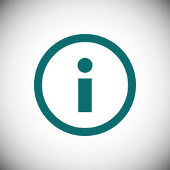 info icon stock vector illustration flat design