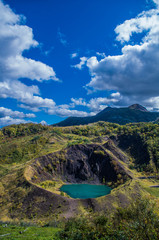 Crater Mt.Kinpira in Japan 