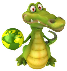 Fototapeta premium Fun crocodile