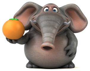 Fun elephant - 3D Illustration