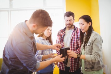 Business team working together