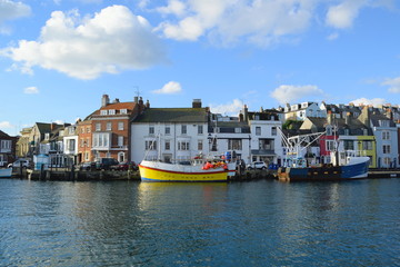 Fototapeta na wymiar Custom House Quay at Weymouth Harbour.