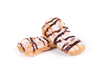 Cake eclair isolated 