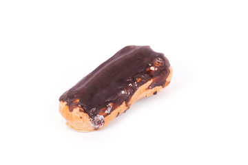 Cake eclair isolated 