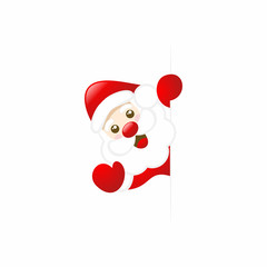 Cute Santa Claus Horizontal Banner