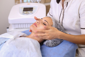 Beauty woman having cosmetic massage