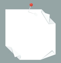 white note sheet