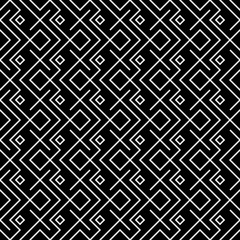 Abstract geometric black and white hipster fashion pillow ethno pattern