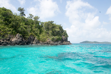 Naklejka premium beach nature white sand, seawater Sai Beach Koh LIPE in Thaila