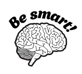 Vector illustration of brain design, icon creativity, ideas, inspiration, intelligence, thoughts, strategy, memory, innovation, education, learning