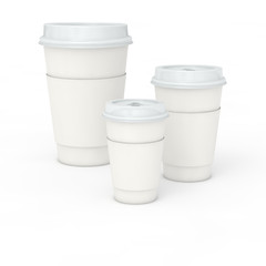 Coffe or tea cup, 3d illustration