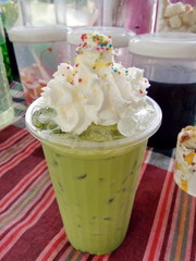 Thai ice green tea.