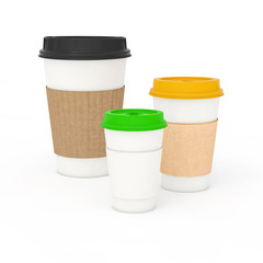 Coffee or tea cup, 3d illustration