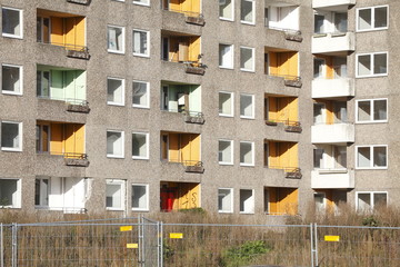 Abbruchreife Wohnblocks