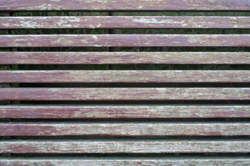 Pattern of parallel beams of a bench