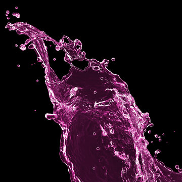 splash on black background. Paint splash for design use. splash paint isolated.