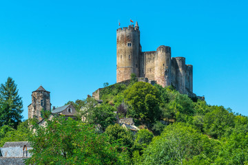 Fototapeta na wymiar Chateau de Najac. Aveyron. France