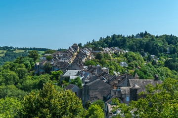 Village of Najac. Aveyron. Beaux-villages de France