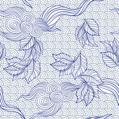 Seamless pattern in japaneese style