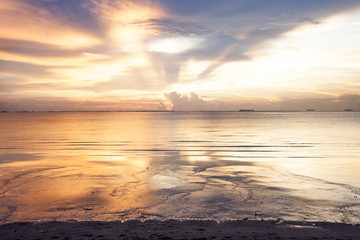 Seaside in the evening