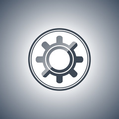 Abstract gear icon.Technology element.