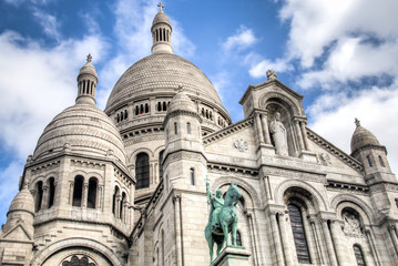 Fototapeta na wymiar The Sacre Coeur in Paris, France.