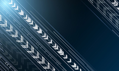 The technological background is from the lines and arrows.Vector