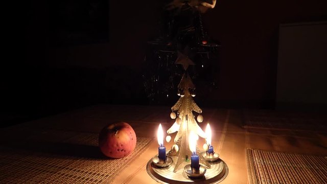 Christmas candle tree chimes