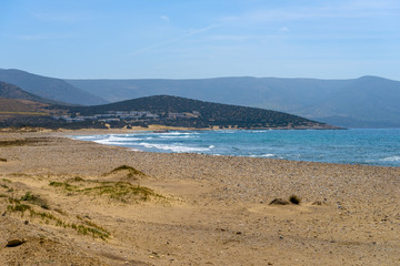 Fototapeta na wymiar One of the most beautiful beaches in the world in Naxos island,