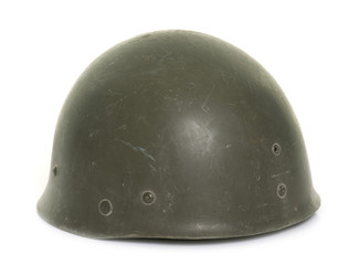 military helmet in studio