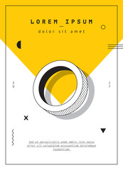 Modern design for invitation, business card, poster or banner