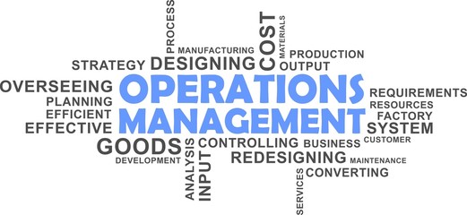 Obraz premium word cloud - operations management