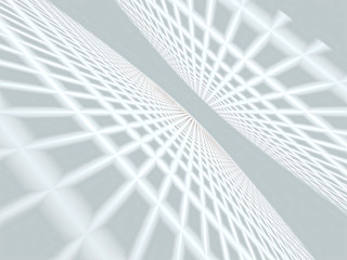 Abstract perspective with grid - digitally generated image