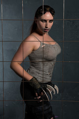Cosplay warrior woman