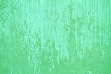 Old green plaster wall