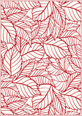 japan a4 blank red
