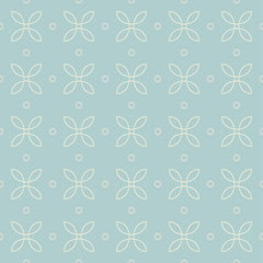 Fototapeta premium loops pattern 6 / Seamless vector pattern of abstract elements on light blue background.