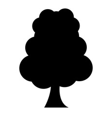 tree plant forest monochrome isolated icon vector illustration design